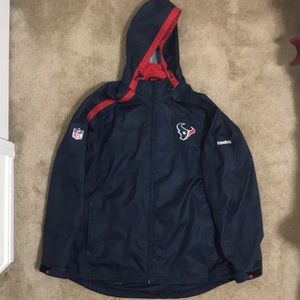 Men’s Houston Texan’s Reebok Rain Coat